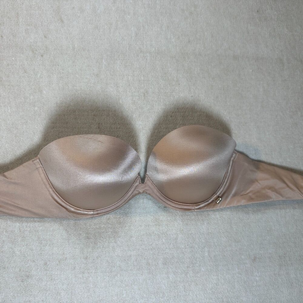 Victoria's Secret Multi-Way Strapless Push Up Bra 32D Nude Beige Convertible